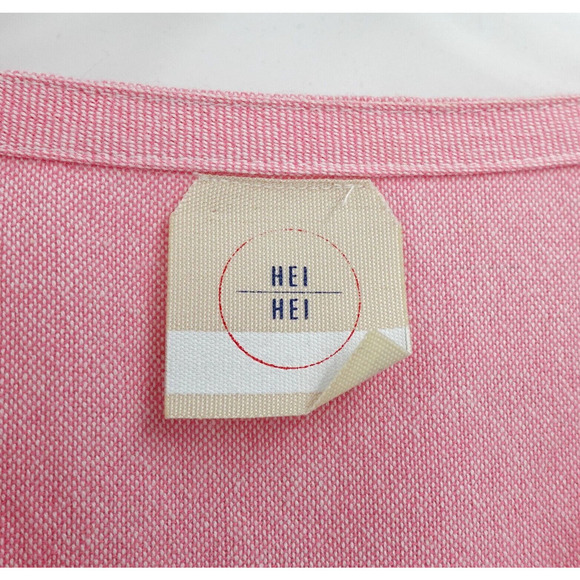 Women Open Front Cardigan Topper OS Pink Striped Oversized Resort Vacation - Picture 4 of 16